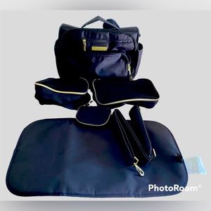 JuJuBe BFF Black Chromatica Diaper Bag & Packing Cubes